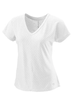Wilson Training V-Neck - T-Shirt Basic - Weiss