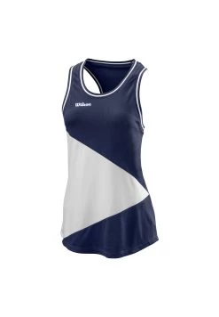 Wilson Tank Team Ii - Top - Dunkelblau Weiss
