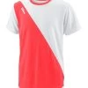 Wilson Team - Sport T-Shirt - Koralle Weiss -Wilson.NL a61d9104b14a4bc6baaf69e3ce8c1c41