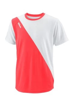 Wilson Team - Sport T-Shirt - Koralle Weiss