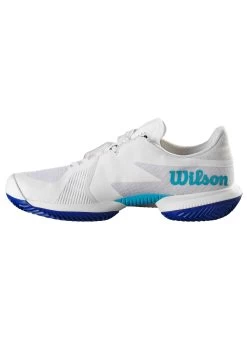 Wilson Kaos Swift- Tennisschoenen Voor Kleibanen - Weiss Blau