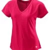 Wilson Training V-Neck - T-Shirt Basic - Pink 2 Wilson Training V-Neck - T-Shirt Basic - Pink -Wilson.NL c59bd8c73cd541a8b27ced1c2c555343