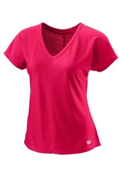 Wilson Training V-Neck - T-Shirt Basic - Pink