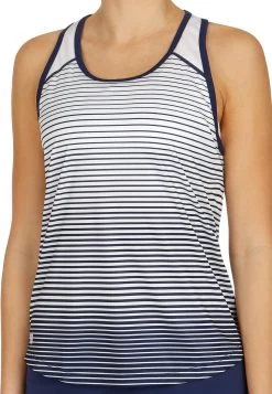 Wilson Tennis "Team Striped Tank" - Top - Dunkelblau Weiss Blau -Wilson.NL c86eb76139a148129bb7ef45633f3075