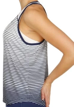 Wilson Tennis "Team Striped Tank" - Top - Dunkelblau Weiss Blau -Wilson.NL f2ba45f00ee34f56b0ec0e505b2d4652